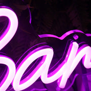 Glitter Bar Purple Neon Sign