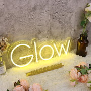 Glow Yellow Neon Sign