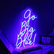 Go Big Blue Custom Neon Sign