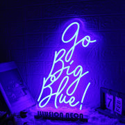 Go Big Blue Custom Neon Sign