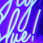 Go Big Blue Custom Neon Sign