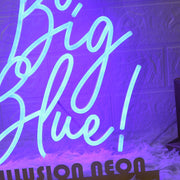 Go Big Blue Custom Neon Sign