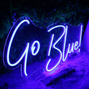 Go Blue Custom Neon Sign