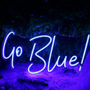 Go Blue Custom Neon Sign