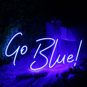 Go Blue Custom Neon Sign