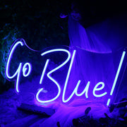 Go Blue Custom Neon Sign