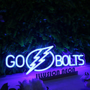 Go Bolts Blue Neon Sign