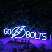 Go Bolts Blue Neon Sign