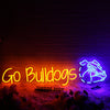 Go Bulldogs Custom Neon Sign