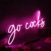 Go Cocks Pink Neon Sign