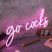 Go Cocks Pink Neon Sign