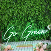 Go Green Custom Neon Sign