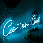 Go On Diet Blue Neon Sign