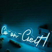 Go On Diet Blue Neon Sign