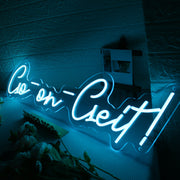 Go On Diet Blue Neon Sign