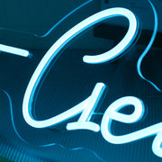 Go On Diet Blue Neon Sign