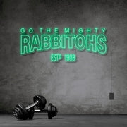 Go The Mighty Rabbitohs Neon Sign