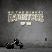 Go The Mighty Rabbitohs Neon Sign