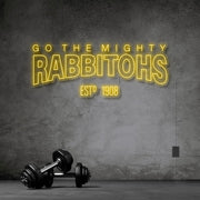 Go The Mighty Rabbitohs Neon Sign