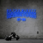 Go The Mighty Rabbitohs Neon Sign