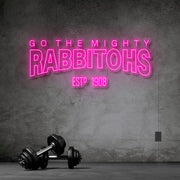 Go The Mighty Rabbitohs Neon Sign