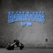 Go The Mighty Rabbitohs Neon Sign