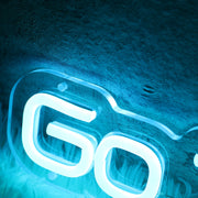 Go To Sleep Blue Neon Sign