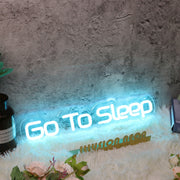 Go To Sleep Blue Neon Sign