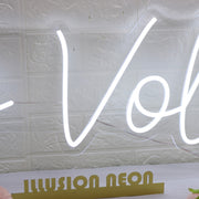 Go Vols White LED Neon Sign