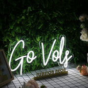 Go Vols White Neon Sign