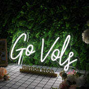 Go Vols White Neon Sign