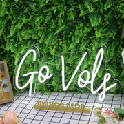 Go Vols White Neon Sign