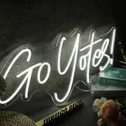 Go Yotes White Neon Sign