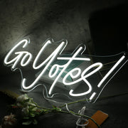 Go Yotes White Neon Sign