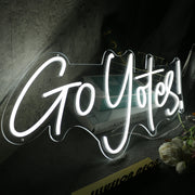 Go Yotes White Neon Sign