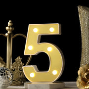 Steel Marquee Letter Gold Number 5 High-End Custom Zinc Metal Marquee Light Marquee Sign