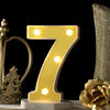 Steel Marquee Letter Gold Number 7 High-End Custom Zinc Metal Marquee Light Marquee Sign