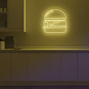 Gold Burger Neon Sign MNE11065