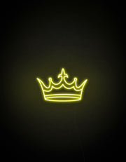 Golden Crown Neon Sign