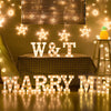 Steel Marquee Letter Golden Marry Me Party Decor High-End Custom Zinc Metal Marquee Light Marquee Sign