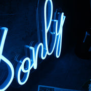 Good Vibes Only Blue Neon Sign