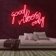 Good Vibes Only Neon Sign