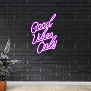 Good Vibes Only Neon Sign