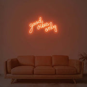 Good Vibes Only Neon Sign