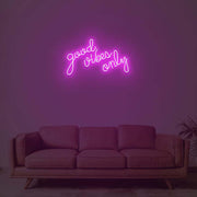 Good Vibes Only Neon Sign