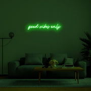 Good Vibes Only Neon Sign