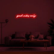 Good Vibes Only Neon Sign