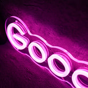 Good Vibes Only Purple Neon Sign