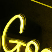 Good Vide Yellow Custom Neon Sign