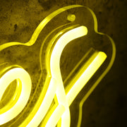 Good Vides Only Yellow Custom Neon Sign